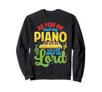 Piano Serve The Lord Christian Piano Player Teclado Pianista Sudadera