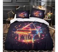 Piano Sheet - Funda nórdica de diseño moderno con diseño de Dreamy para dormitorio, diseño de cama (260 x 220 cm)