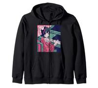 Piano Shojo Adolescente Chica Anime Vintage Japonés Sudadera con Capucha