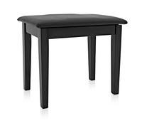 Piano Stool with Storage by Gear4music Black