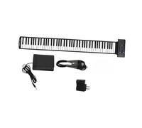 Piano Teclado Piano Electrónico Portátil Plegable De 88 Teclas Enrollado A Mano Engrosado Y Recargable(Converter 3)