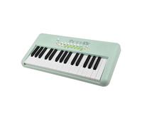 Piano Teclado Teclado Electrónico De Piano De 32 Teclas 16 Tonos 10 Ritmos 10 Demostraciones Altavoz Dual Con Micrófono Doble Potencia(Green)