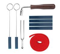 Piano Tuning Kit | 440Hz Tuning Tool & Steel Wrench | 9 - Piece Set with Dampers/Felt | for Repair & Maintenance | Beginners & Experts