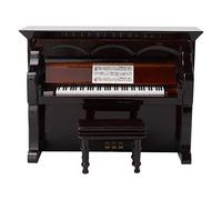 Piano Vertical Marrón Vintage, Acero de, Diseño Elegante y Clásico para Conciertos y Uso Personal, Excelente Producción de Tono