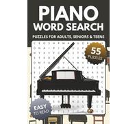 Piano Word Search Book: Word Searches about Piano, Music & Theory | 6x9 inches, 110 pages, 55 Puzzles | Gift for Vacations, Holidays and Relaxing Times