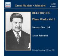 Piano Works Vol 1, Sonatas 1-3 (Schnabel) (CD) Album (Importación USA)
