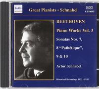 Piano Works Vol. 3: Sonatas Nos. 7, 8, 9 and 10 (Schnabel (CD) (Importación USA)