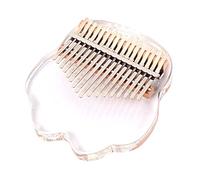 Pianos de dedo de acrílico Kalimba transparente, piano de pulgar de 17 teclas con letras y notas, instrumentos musicales, regalos para niñas, pianos de dedo acrílicos, piano de pulgar transparente