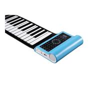 Pianos Digitales Para Piano Electrónico Portátil De 88 Teclas Plegable Suave Eléctrico Digital Enrollable Teclado Musical Para Principiantes(Blue)