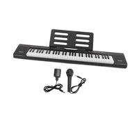 Pianos Digitales Para Teclado De Piano Digital De 61 Teclas Tonos Y Ritmos Intensos Iluminación Portátil Teclado Electrónico De Piano(Type US)