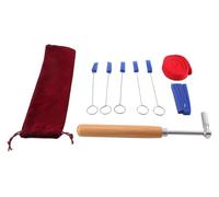PianoTuningRepairToolsPartsAccessories， Kit de herramientas de afinación de piano con llave de afinación, fieltro de sordina largo, sordinas de goma for principiantes, afinador profesional de color ma