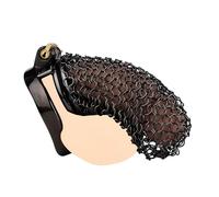 PIAOAO Jaula de Yoga Transpirable para Hombres Dispositivo de Puerto Invisible A75-169 (Anillo Curvo Negro, XXL)