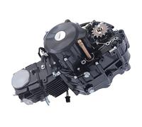 PIAOCAIYIN Motor de 110 cc, motor semiautomático con marcha atrás, motor Pit Dirt Bike, 4 velocidades (3 velocidades hacia adelante y 1 marcha atrás), embrague manual eléctrico, para Honda CRF50