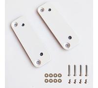 PIAOLGYI Juego de 2 adaptadores de manija de gabinete blancos para gabinete IKEA Milsbo, juego de adaptadores con asas de aluminio