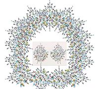 PIAOPIAONIU 50 juegos de joyas corporales de diamantes de imitación unidas en cristal, tatuaje, pezón, piedras preciosas de cristal, pegatinas Bindi