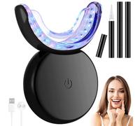 Piashow Teeth - Kit de blanqueamiento de dientes con 3 unidades de gel blanqueador para blanquear los dientes y blanquear los dientes, LED Home Blanqueamiento de dientes, Set de blanqueamiento dental