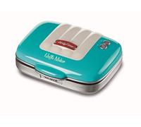Ariete Gofrera Party Time 1973/01 – Placa antiadherente, 700 W, recogecable, azul
