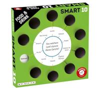Piatnik 7192-Smart 100 Nuevas Preguntas | 1000 Opciones de Respuesta, jugable con el Juego Original Family Edition, Smart 10 Expansión 1 Comida y Bebida