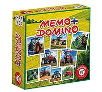 Piatnik Juego de dominó y de Memoria, 6594, «Tractores»