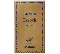 Piatnik- Tarot à Trois Deluxe Game, Color Negro, Petit (1903)