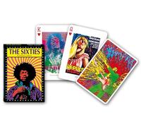 Piatnik The Sixties 1666 - Juego de Cartas temáticas (Juego de Cartas sobre los años 60, 55 Cartas coleccionables