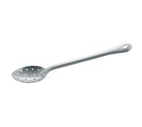 Piazza 151200 - Cuchara con agujeros uniformes, acero inoxidable 18/10, 33,5 cm de largo, 9,5 cm de ancho, 7 cm de altura