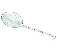 Piazza 162020 - Espumadera estañada con mango de hilo y platillo, 20 cm de diámetro