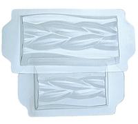 Piazza 291402 - Kit de 2 moldes semifríos rectangulares de plástico