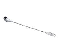 Piazza 475830 - Cuchara mezcladora de acero con tenedor, 30 cm de longitud