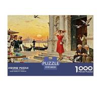Piazza San Marco Puzzle De Madera Impermeable Puzzles De 1000 Piezas Regalos para Adultos Imposible Rompecabezas Decoración del Hogar