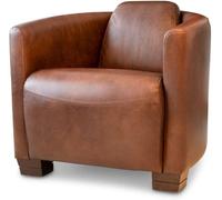 PIB Sillon de cuero marrón