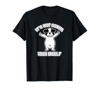 Pibble Belly No se va a Lavar a sí Mismo Limpiar mi Vientre Meme Camiseta