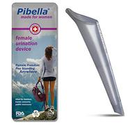 PIBELLA Dispositivo de micción femenina de viaje + orinarios portátiles para mujeres, camping, senderismo, actividades al aire libre y más (reutilizable), perla