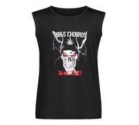 Pibes Chorros Anime Clothing Kawaii Ropa Hombre Chalecos Camiseta sin Mangas Cuello O-Cuello 100% Algodón Camiseta Interior Unisex, Negro, XL