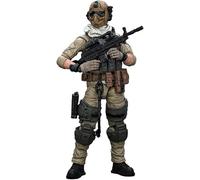 PIBONUS JoyToy - Figura de acción de artillero de ataque del delta del ejército de Estados Unidos, escala 1:18, 10,7 cm de altura, colección de figuras de anime de soldado, juguetes militares