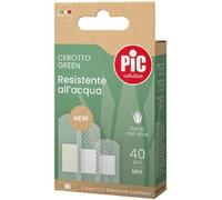 Pic Green - Cerotto Resistente all'acqua Garza con Aloe Vera, 40 cerotti mix