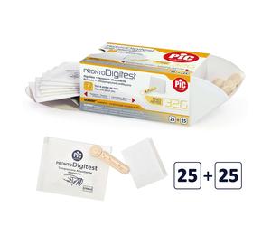 Pic Lancetas Punzón Estériles Listo Digitest Tamponcito Glucemia 25 Pz Prueba
