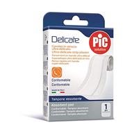 Pic Solution Parche de Tela No Tejida, 500 cm Longitud x 6 cm Anchura, Blanco 100 g