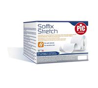 Pic Solution Soffix Parche Elástico de Tela No Tejida En Bobina, 1000 cm Longitud x 10 cm Anchura 160 g