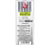 Pica Dry - Pack de 10 minas (con blister) color grafito