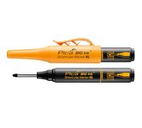 Pica BIG Ink negro 170/46 | marcador permanente de agujeros profundos XL Smart-Use | marcado intenso | para superficies lisas y secas | tinta XL | uso con una mano