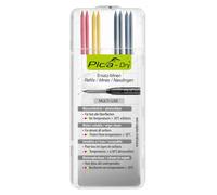Pica Dry Pencil Refills for 3030 Markers 2 x Red, 2 x Yellow, 4 x Black 4020