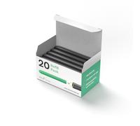 Pica Paquete de 20 rotuladores Visor para pizarras blancas, pizarras escolares y de cristal (negro)