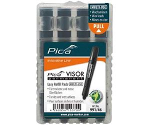 Pica Visor - Minas permanente, color negro
