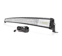 PICAA Curva 50 Pulgadas 648W Barra de Luz LED 4x4 con Kit de Cableado 12V, Triple Fila Luz de Trabajo Led para Coche Todoterreno SUV Camión SUV ATV Offroad