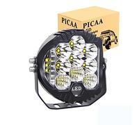 PICAA Foco de trabajo LED 1PCS 5 pulgadas 50W LED Spot Tractor 12V-24V 6000K Blanco Focos LED para Tractores IP68 Impermeable Luz de Niebla Coche,SUV, UTV, ATV, Off-road,Camión,Moto,Barco