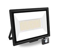 PICAA Focos LED Exterior 1 Pcs, 200W IP66 Impermeable Foco Proyector LED con Sensor de Movimiento, 3500K Blanco cálido Floodlight para Casa, Garaje, Patio, Terraza, Campo