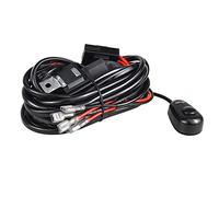 PICAA Kit de cables de arnés de cableado de barra de luz LED de 12 V 40 A, 2 cables, relé de encendido/apagado, 3 metros para coche, todoterreno, camión, SUV, ATV, kit de cableado de luces antiniebla