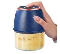 Picador de Ajo | 300ML Motor Potente Recargable por USB,Picadora Eléctrica de Alimentos y Cortador de Ajo - para Carne Verdura Fruta Preparación de Comidas Hogar Camping Picnic Restaurante
