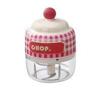 Picador de ajo eléctrico de 150 ml, cuchillas afiladas de acero inoxidable, 13 x 7,5 cm